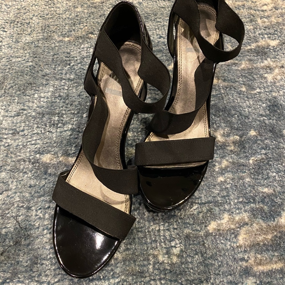 Most Comfortable Impo Black Strappy Heels